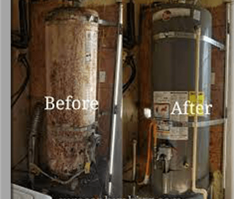 befor and after repair